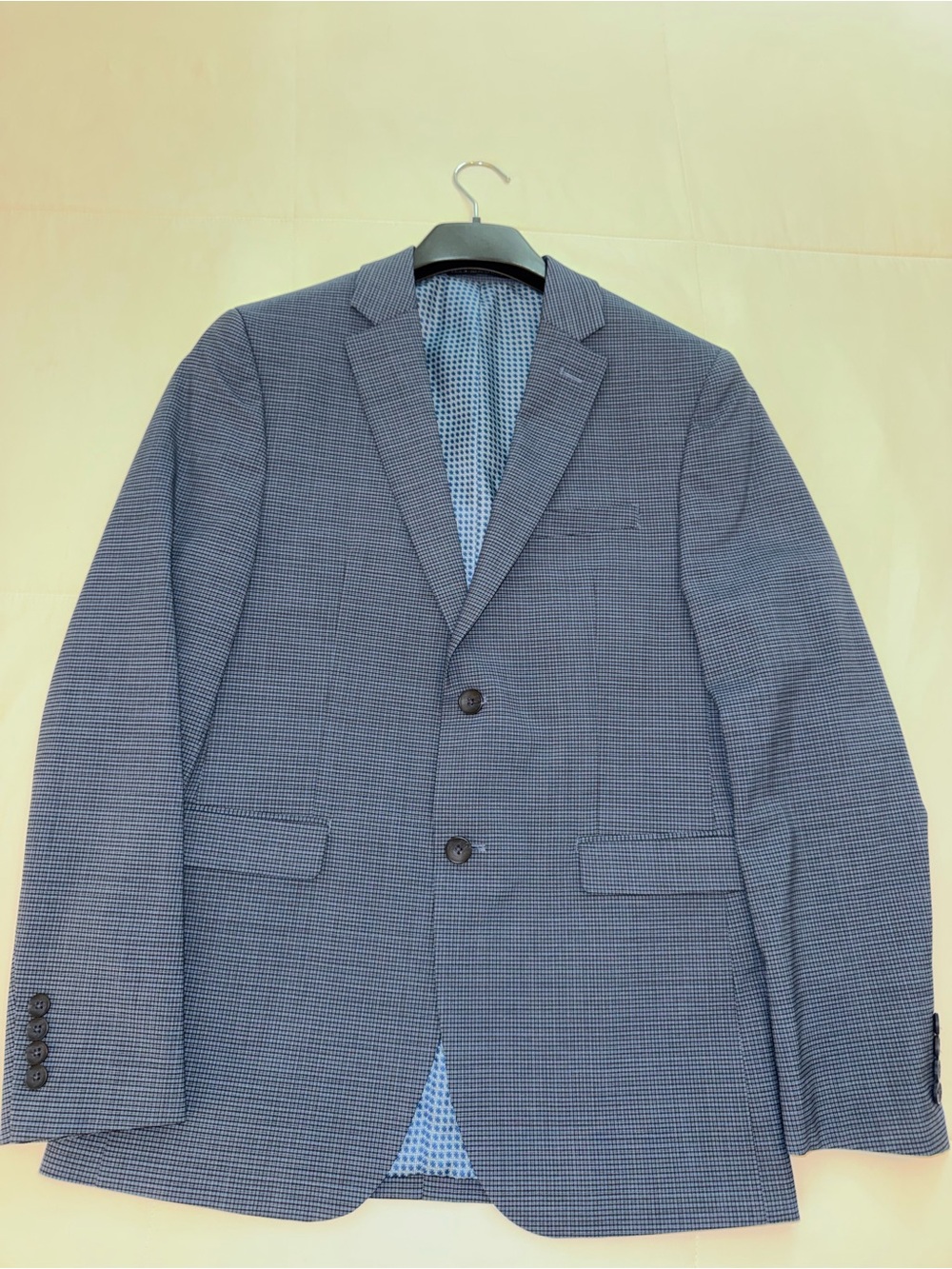 Men's NEW Original Penguin Blue Micro-Check Blazer 38R